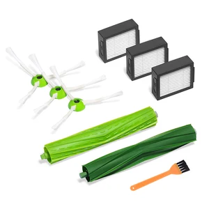 3 боковых щетки + 3 Hepa-фильтра + 2 роликовых щетки для iRobot Roomba серии I  E i7 i7 + E5 E6 Аксессуары