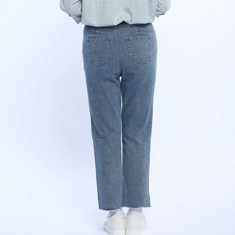 Джинсы женские на весну и лето новинка 2020 свободные модные штаны с высокой талией