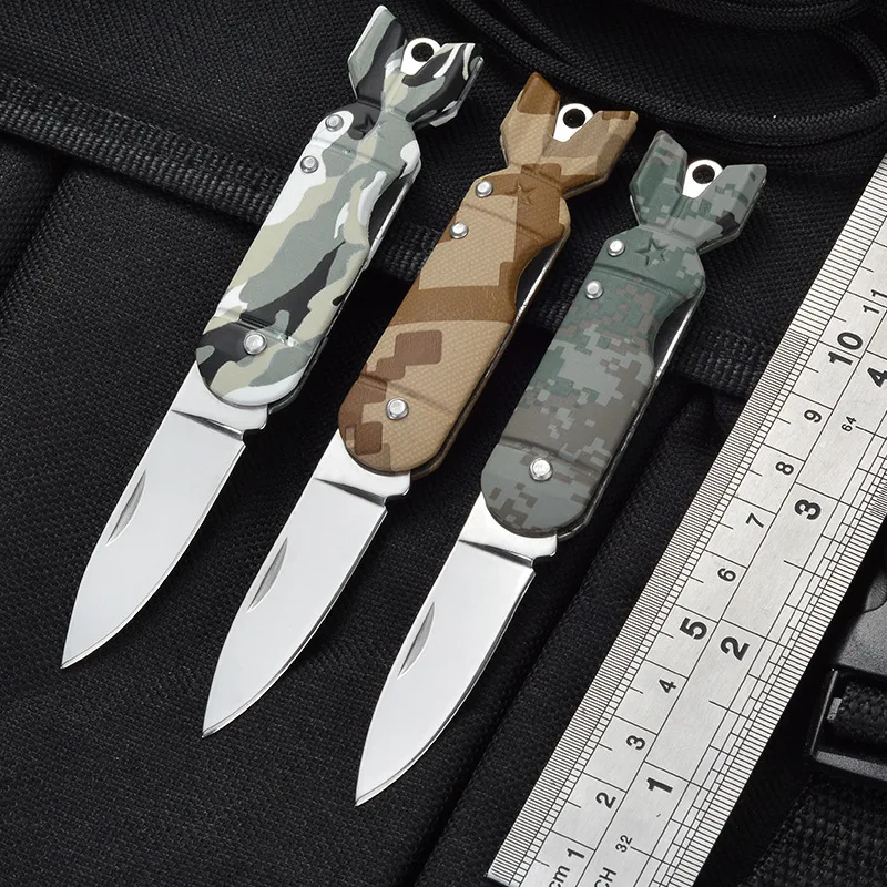 Складной нож складной уличный Армейский Камуфляж для выживания высокая