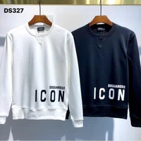 new dsquared2 mens hip hop long sleeved cotton high quality mens round neck printing letter long sleeved t shirt ds327
