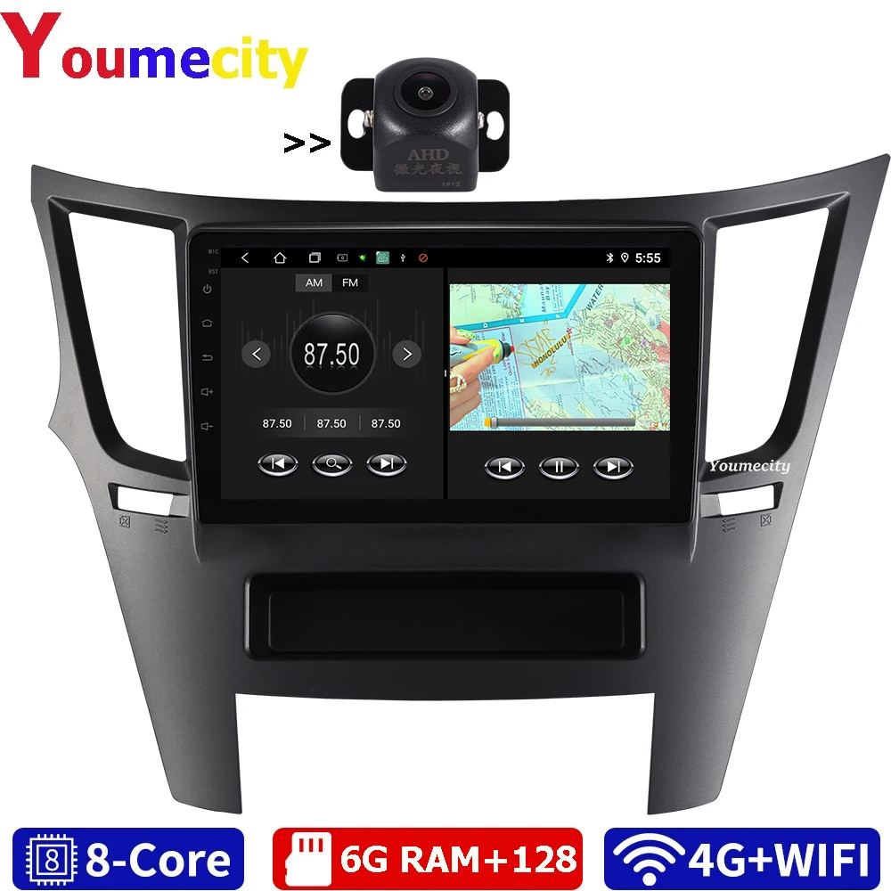 Автомобильный мультимедийный плеер на Android 10 0 DVD для Subaru Legacy Outback 2009 2014 с DSP Gps Carplay