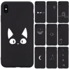 Чехол для HUAWEI P40 P20 P30 Pro Lite Mate 10 20, кошка, Кит, рыба, луна, Забавный дизайн, популярный шикарный черный чехол из ТПУ