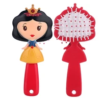 disney princess comb anti static hair comb frozen mermaid snow white airbag comb children cartoon cute girl gift 16