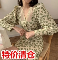 

Korean Ins Front and Back Wearable Sweet Western Style All-Matching Youthful-Looking Loose Puff Short Sleeve Shirt Back Lace-up