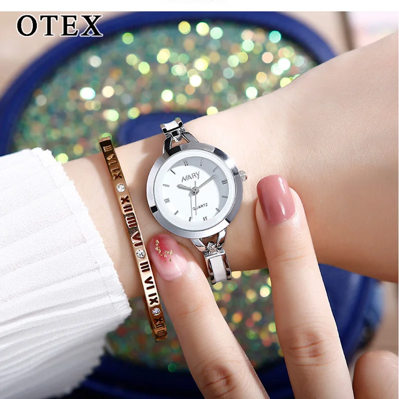 Женские кварцевые часы простой маленький циферблат ювелирное изделие пряжка