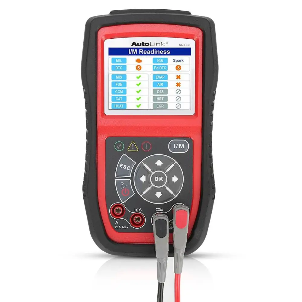 Autel AL539 OBDII считыватель кодов OBD Автомобильный сканер Электрический тестер AL 539 12V autel AL539B AVO измеритель батареи диагностический инструмент - Цвет: AL539