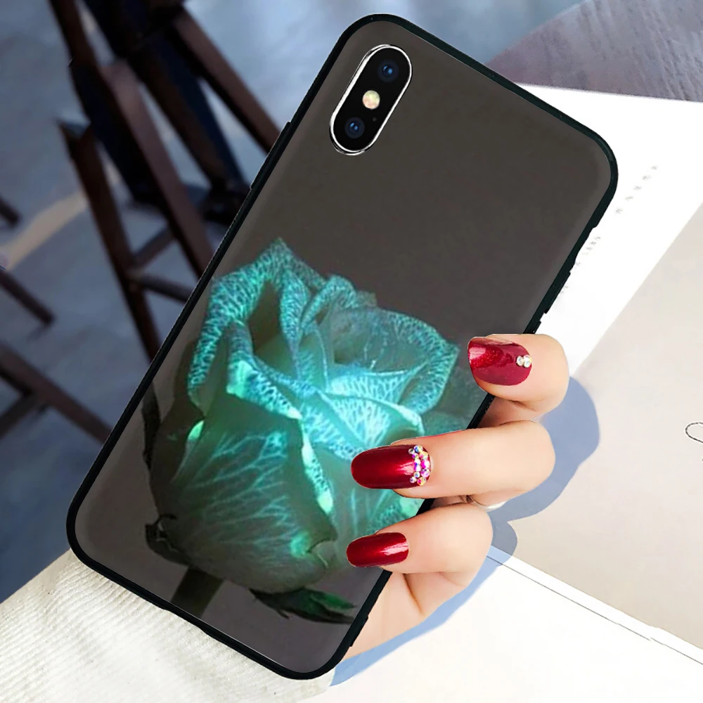 Светящийся в темноте красивый силиконовый чехол для телефона iphone 5 5S SE 2020 6 6S 7 8 plus X