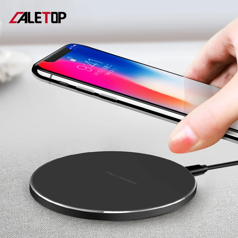 QC3.0 10 Вт быстрая Беспроводная зарядка Qi Беспроводное зарядное устройство для iPhone