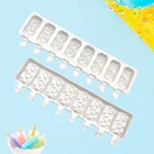 Силиконовая форма для мороженого, форма сделай сам для домашнего льда, форма для морозильной камеры с 8 ячейками, бриллиантовый поднос для льда, инструменты для выпечки