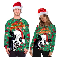 funny santa ugly christmas sweater men women autumn crew neck holiday party xmas sweatshirt couple pullover christmas jumpers