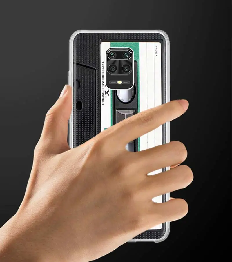 Retro Mix Cassette Tape Volume Camera Silicone Case For Xiaomi Redmi Note 10 11 8 Pro 9S 9 7 8T 9 9A 9C 9T K40 Phone Cover 