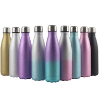 304 stainless steel 500ml sports bottles electroplating coke cup vacuum insulated coke bottle outdoor portable travel water cups
