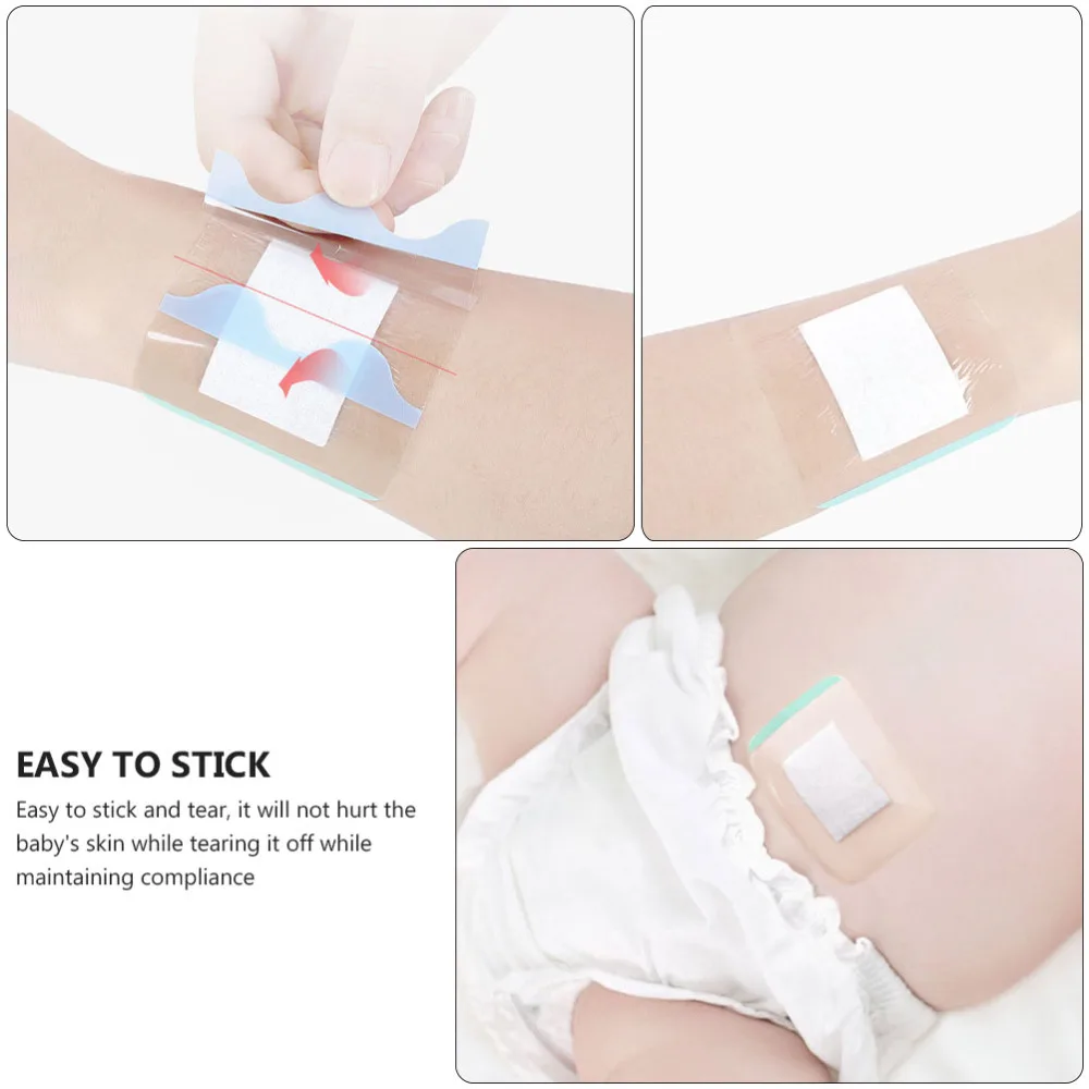 

1 Box of 10Pcs Infant Navel Stickers Waterproof Swimming Patch Umbilical Patch