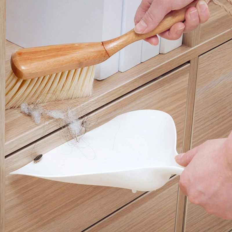 Комплект мини-метлы с бамбуковой ручкой комплект лопат Бытовая пластиковая