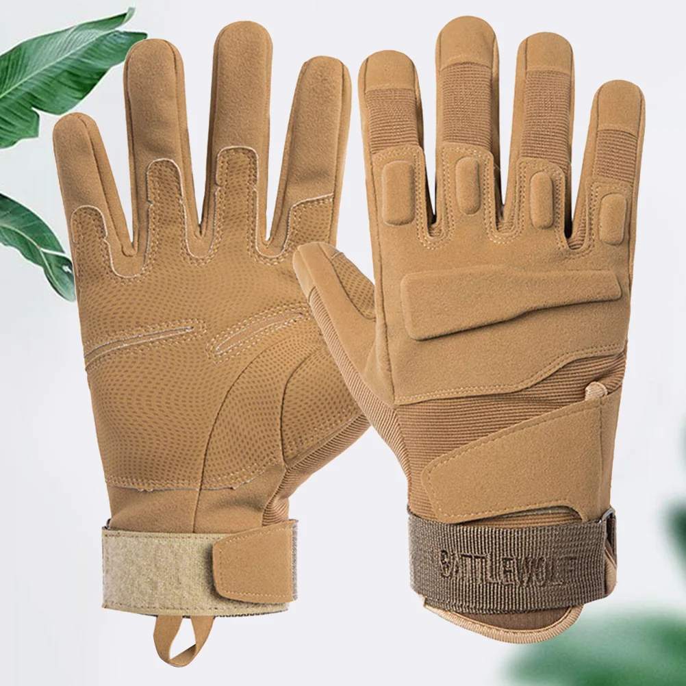 

1 Pair Outdoor Mountaineering Full-finger for Training Cycling Antiskid Protective Mitts for Man and Woman