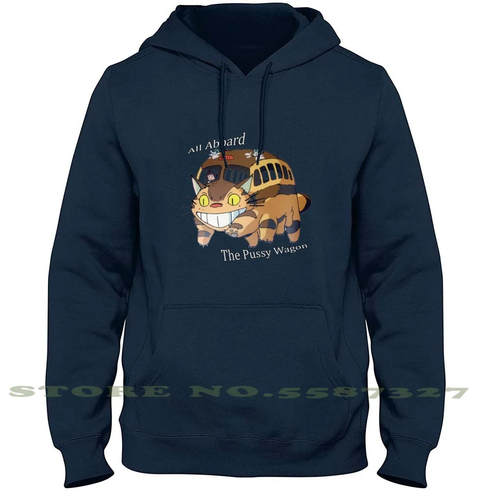 

Catbus Hoodies Sweatshirt For Men Women Pussy Wagon Catbus My Neighbor Totoro Hayao Miyazaki Studio Ghibli Mature Anime