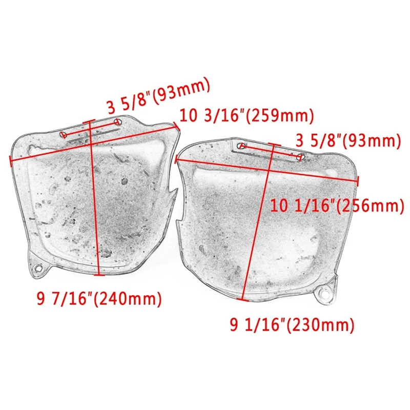 Крышка батарейного отсека мотоцикла Левая Правая боковая обтекатель крышки для