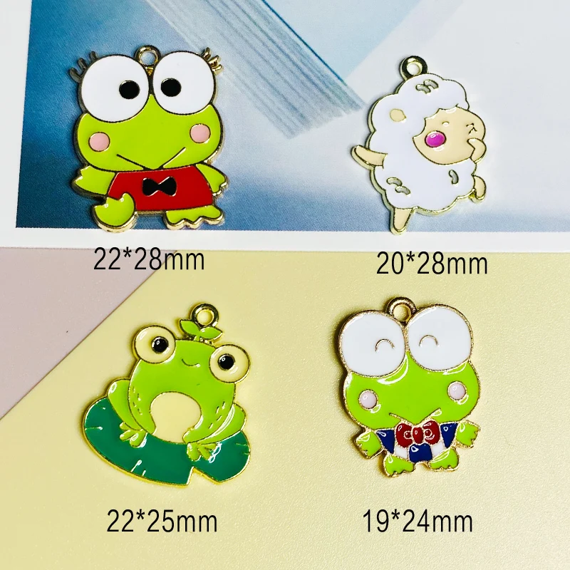 

10pcs Cartoon Animal Alloy Drip Pendant Earrings DIY Jewelry Accessories for Make Necklace Bracelet Pendants