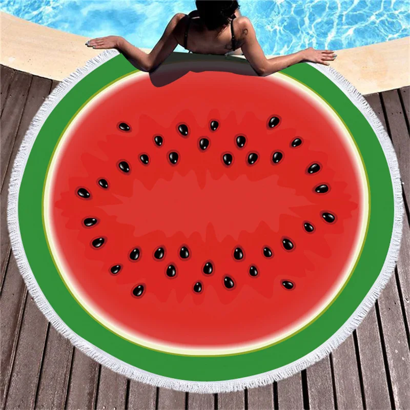 Мультяшное фруктовое пляжное банное полотенце из микрофибры полотенца для душа