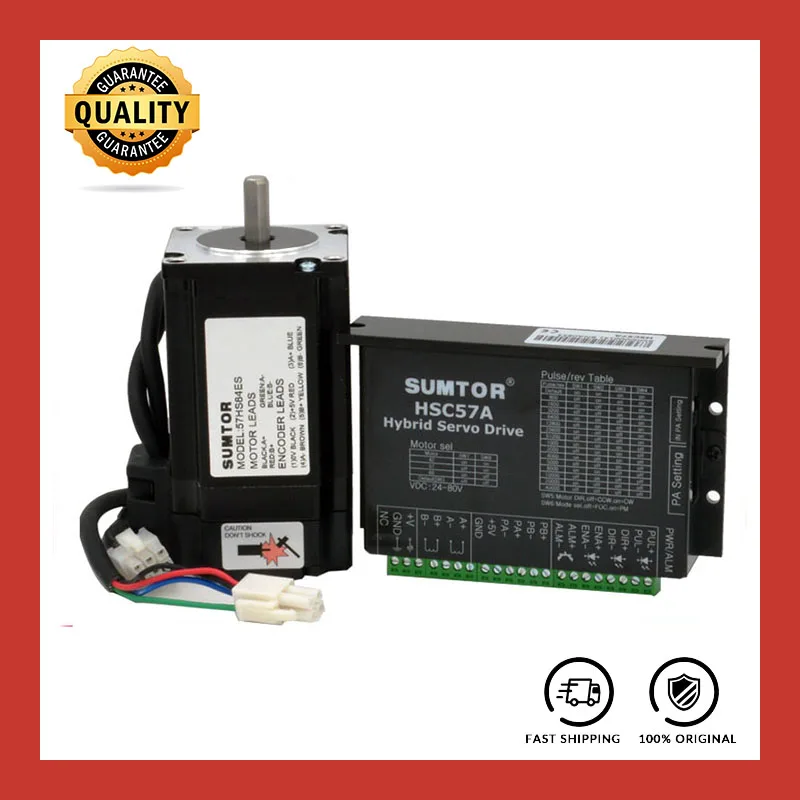 Комплект ЧПУ Высокоскоростной шаговый двигатель с замкнутым контуром Nema23 +