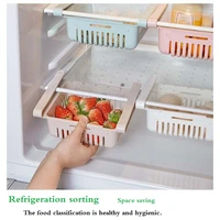 mini abs diy slide kitchen fridge freezer space saver organization storage rack bathroom shelf rack organizer holder