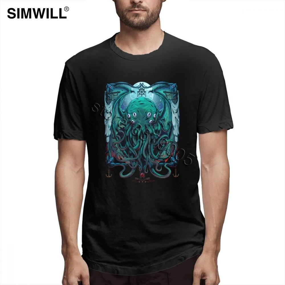 Футболка The Sleeper Cthulhu Мужская Уличная одежда хлопковые футболки с коротким