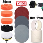 Набор для полировки автомобиля, 3 дюйма, полировальная накладка, полировальная Накладка для автомобиля, абразивный диск, губчатая пена полировочные подушечки для ремонта фар