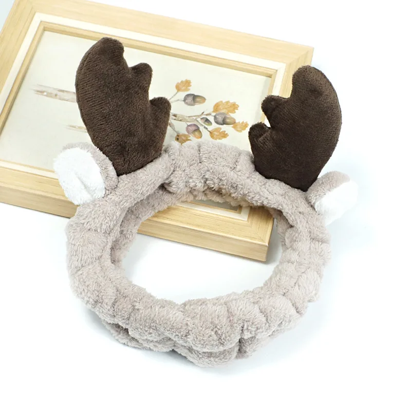Эластичная Милая повязка для волос в виде панды мягкая флисовая на голову женщин