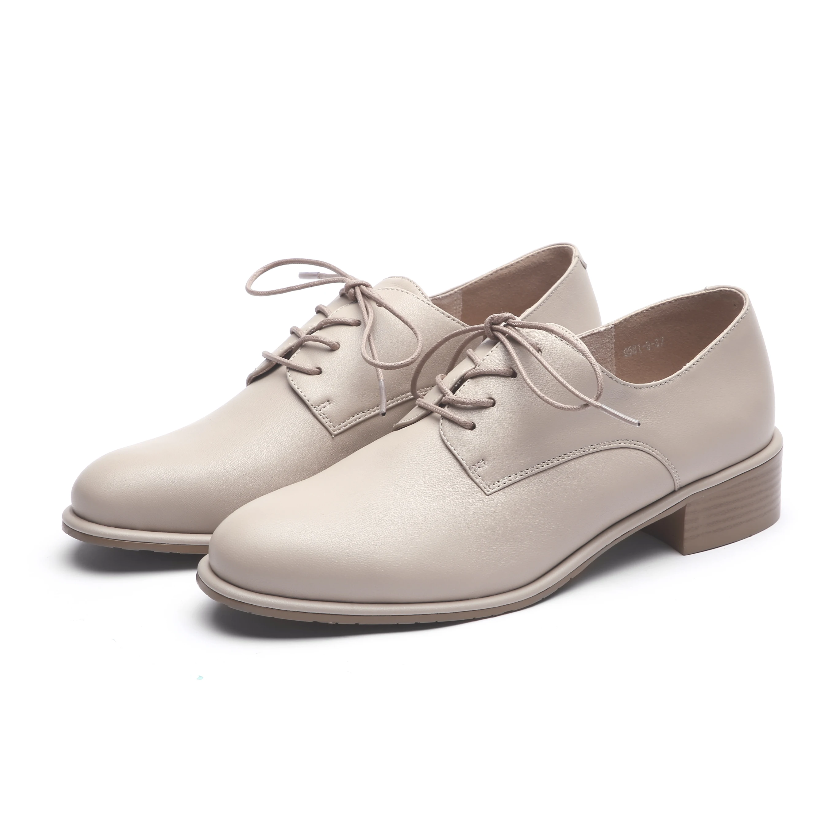 Женские свадебные туфли Tanariya из натуральной овечьей кожи с круглым носком на