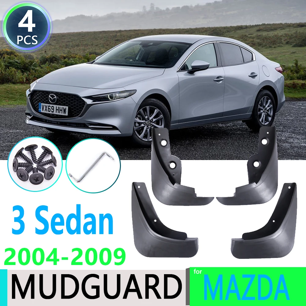 

for Mazda 3 BK Sedan Saloon 2004 2005 2006 2007 2008 2009 Fender Mudguard Mud Flaps Guard Splash Flap Mudguards Car Accessories