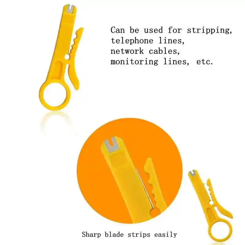 

Mini Pocket Portable Wire Stripper Knife Crimper Pliers Crimping Tool Cable Stripping Wire Cutter Crimpatrice Tool Parts
