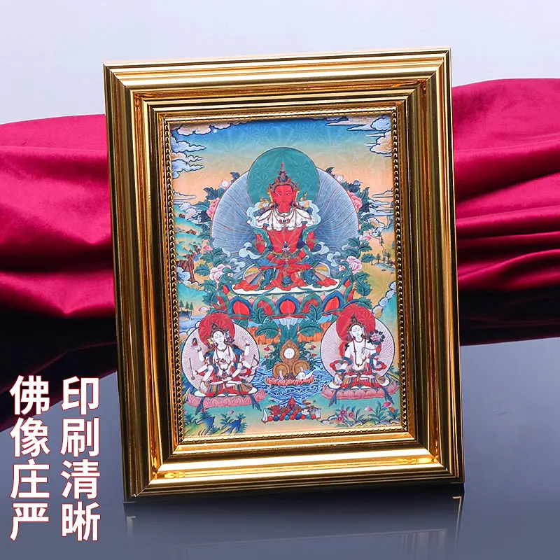 

Buddha Sakyamuni Hanging Painting Thangka Decorative Porch Living Room Statue