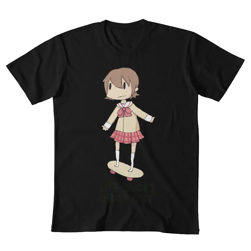 Футболка nichijou life sups drop out skate skateboarding хипстер пиксель | Мужская одежда