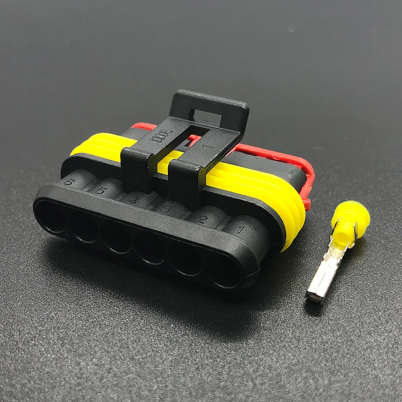 2 комплекта 6 контактов супер герметичный водонепроницаемый Электрический