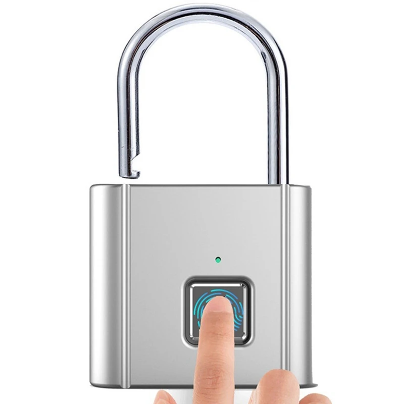 

Smart Fingerprint Lock Keyless USB Charging Door Lock Smart Padlock Quickly Unlock Zinc Alloy Cabinet Locks