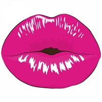 mouth makeup kiss pink personality creative car stickers fashion graffiti sticker waterproof refrigerator decal surfboard decal