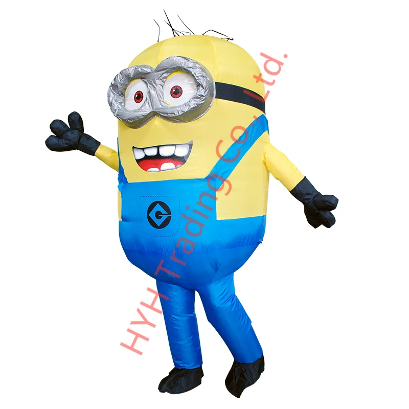 Пурим Хэллоуин надувной Миньон парик Боб для женщин и мужчин Косплей талисман