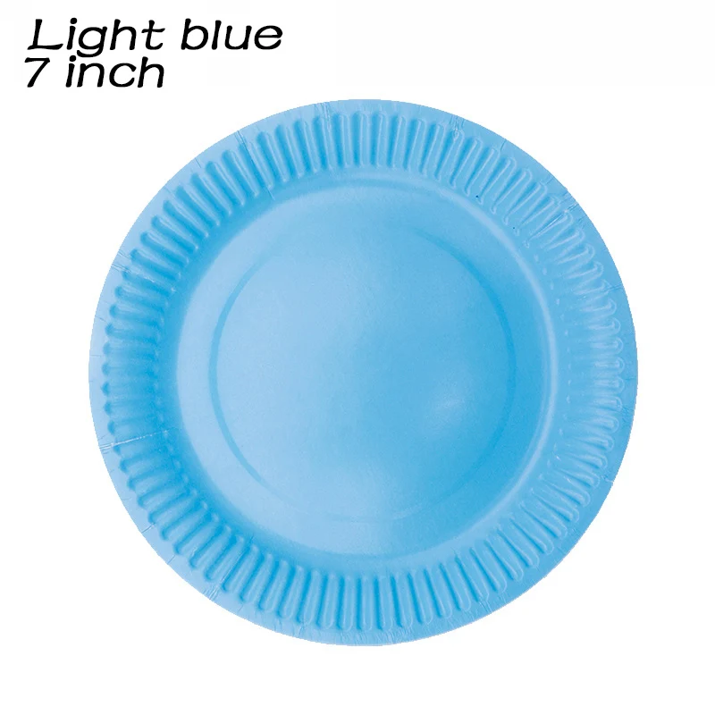 Розовая бумажная тарелка с Минни одноразовая круглая цветная сделай сам для