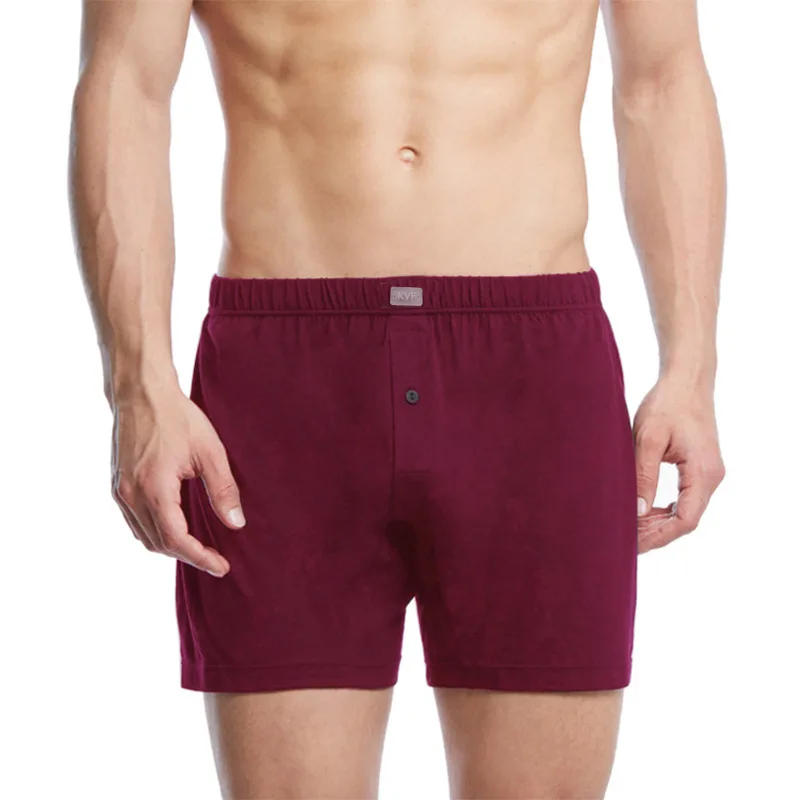 Трусы мужские однотонные хлопок 100% на одной пуговице свободные повседневные