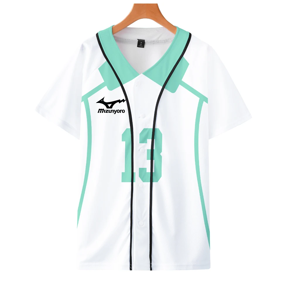 Модная футболка в стиле Харадзюку Джерси Haikyuu Aoba Johsai Ushijima Wakatoshi модная куртка с