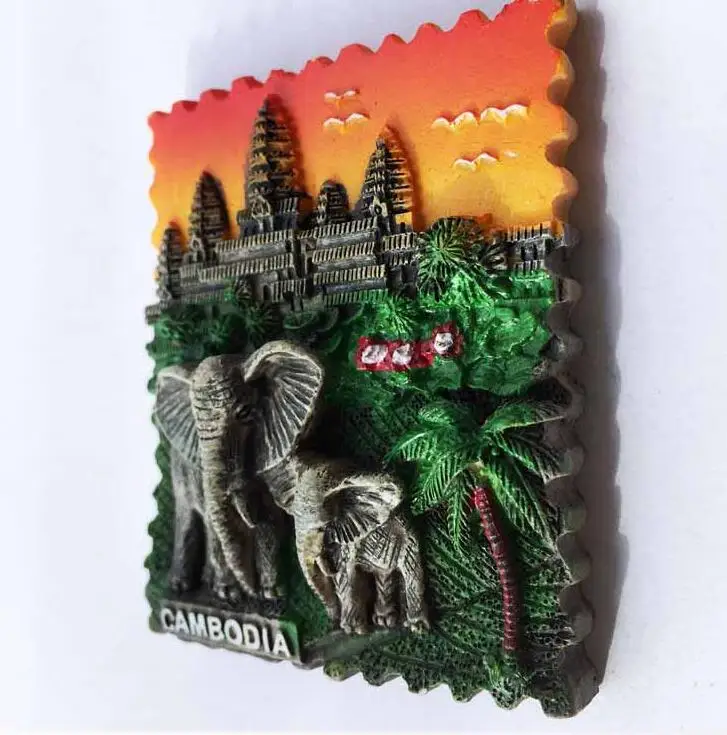 Юго-Восточная Азия Камбоджа туристический сувенир пейзаж Angkor Ват холодильник