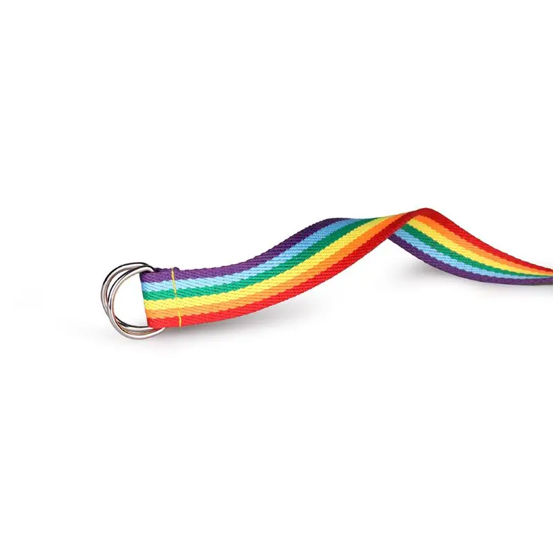 Женский длинный ремень с двумя петлями повседневный декоративный радужной