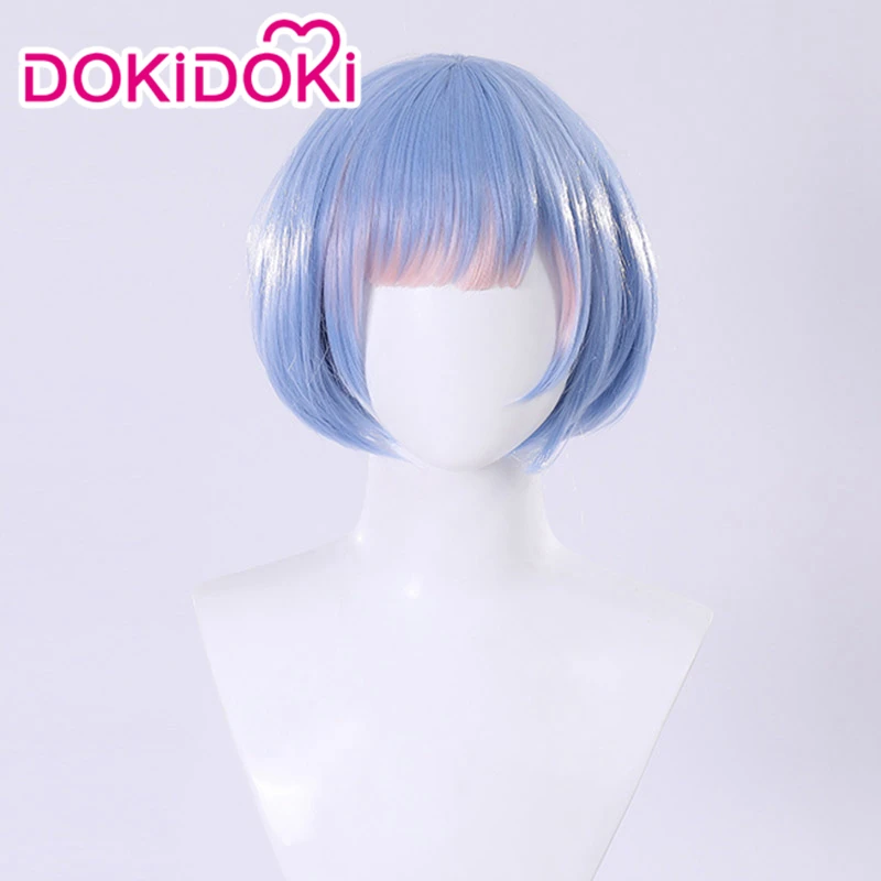 DokiDoki аниме Re Zero Косплей Ram парики для женщин милый Рождественский Костюм Аниме Rem