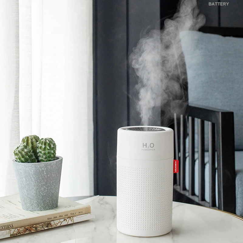 Увлажнитель воздуха ультразвуковой аккумуляторный 750 мл 2000 мАч|Увлажнители