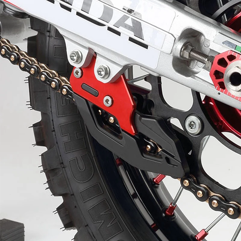 

Motorcycle Chain Guide Black Red Replacement H1 CNC for Honda CR125/250 CRF250R/450R CRF450X