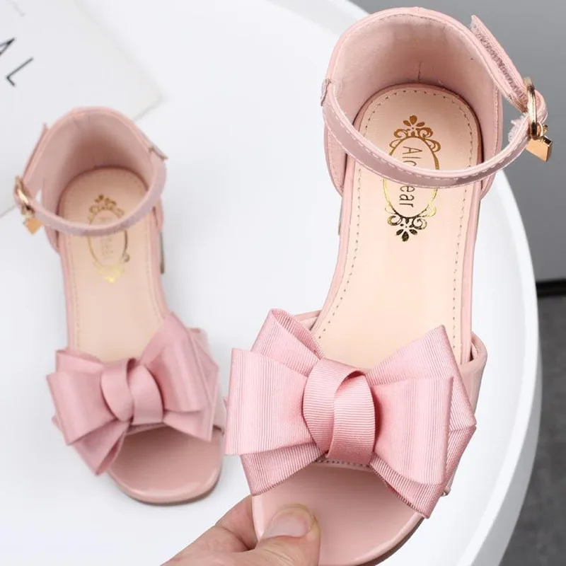 Детская обувь на высоком каблуке Летние сандалии для девочек Дети младшего
