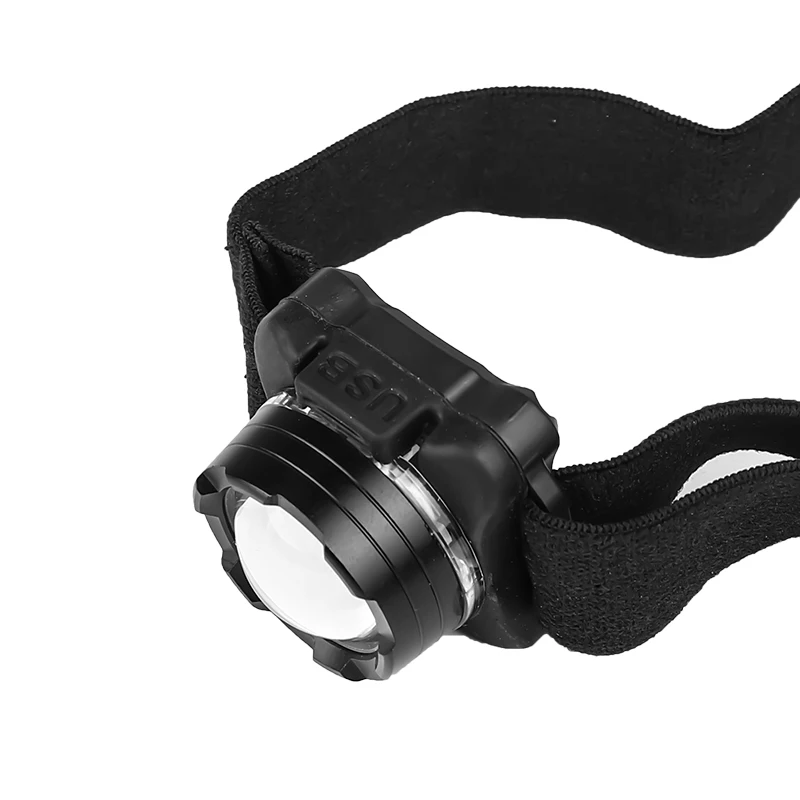 Powerful Headlamp USB Rechargeable Headlight COB LED Head Light with Built-in Battery Waterproof Head Lamp White Red Lighting images - 5