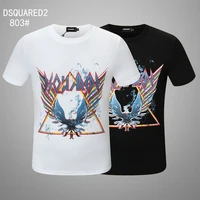 dsquared2 new mens womens printed lettersround neck short sleeve street hip hop pure cotton tee t shirt 803