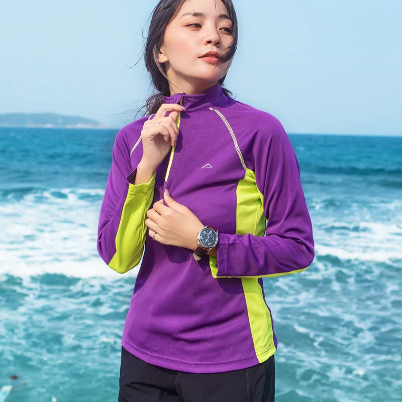  Женская спортивная одежда Koovan с длинным рукавом 2021 летняя уличная эластичная быстросохнущая Мужская и женская футболка дышащая 