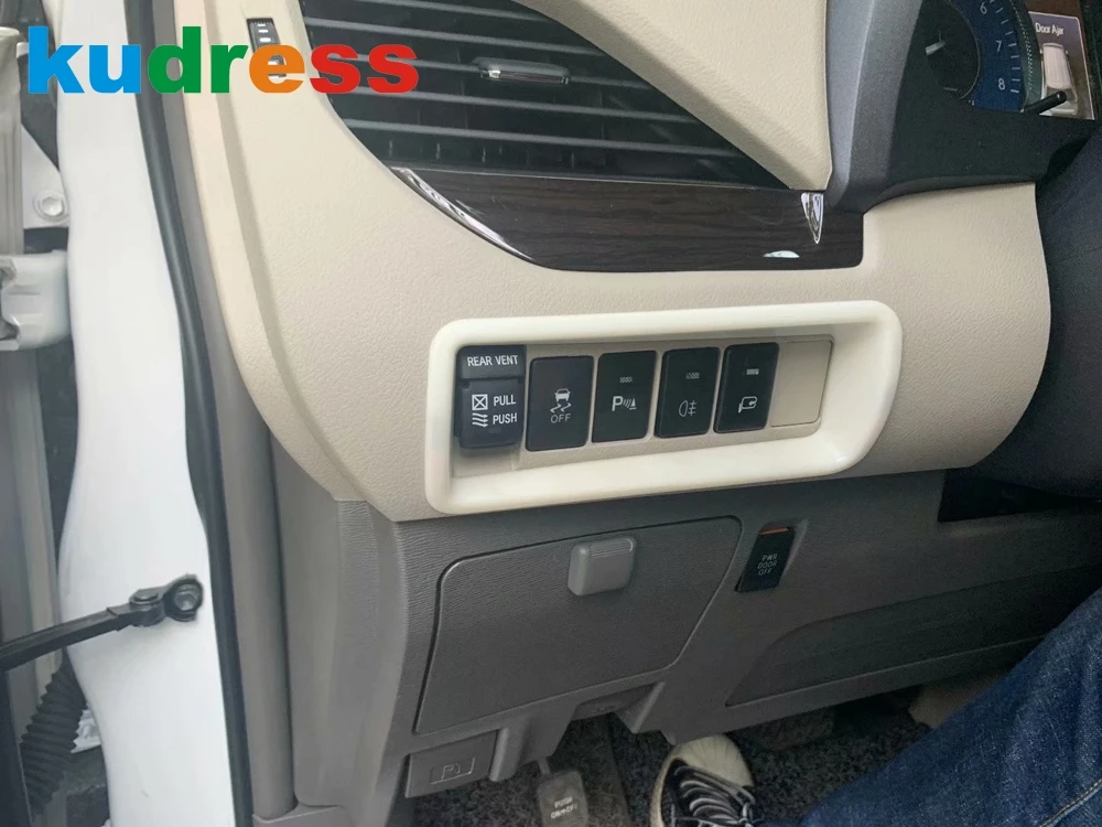 Для Toyota Sienna 2019 2020 углеродное волокно переключатель фар автомобиля крышка отделка